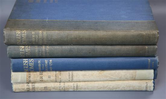 Tipping, H. Avery - English Homes 5 vols, folio,